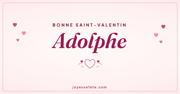 Image « Bonne Saint-Valentin Adolphe » au format large