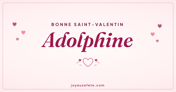 Image « Bonne Saint-Valentin Adolphine » au format large