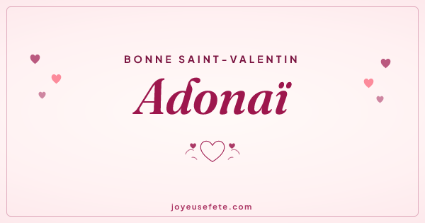 Image « Bonne Saint-Valentin Adonaï » au format large