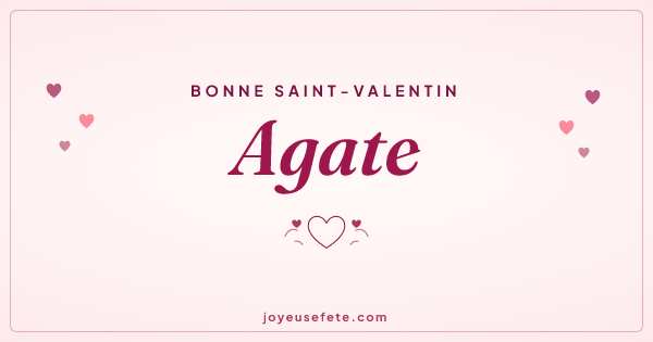 Image « Bonne Saint-Valentin Agate » au format large