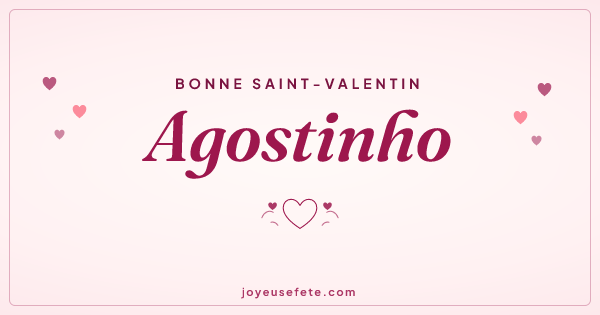 Image « Bonne Saint-Valentin Agostinho » au format large