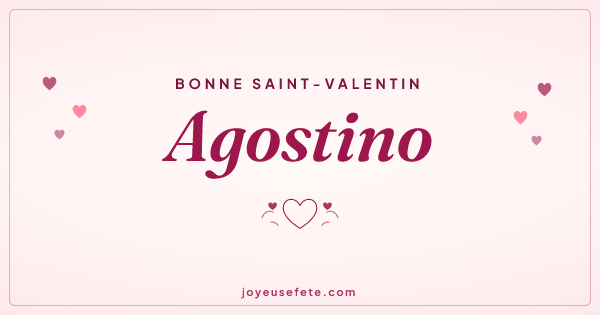 Image « Bonne Saint-Valentin Agostino » au format large