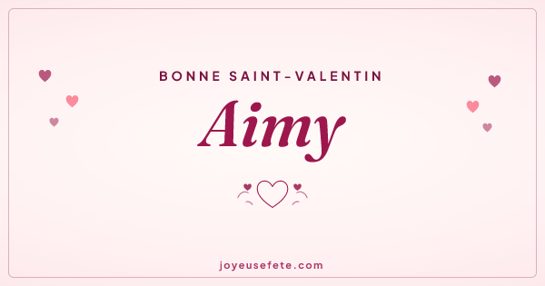 Image « Bonne Saint-Valentin Aimy » au format large