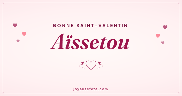 Image « Bonne Saint-Valentin Aïssetou » au format large
