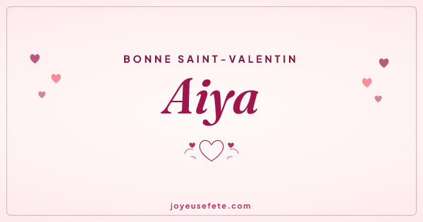 Image « Bonne Saint-Valentin Aiya » au format large