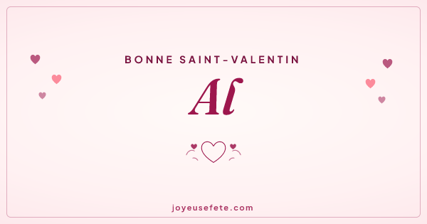 Image « Bonne Saint-Valentin Al » au format large