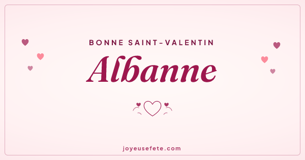 Image « Bonne Saint-Valentin Albanne » au format large