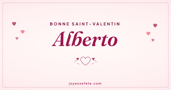 Image « Bonne Saint-Valentin Alberto » au format large