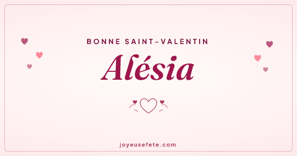 Image « Bonne Saint-Valentin Alésia » au format large