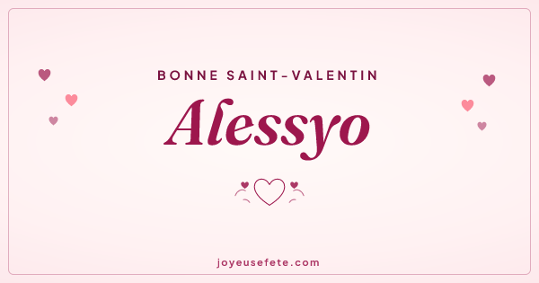 Image « Bonne Saint-Valentin Alessyo » au format large