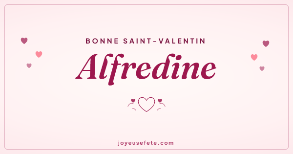 Image « Bonne Saint-Valentin Alfredine » au format large