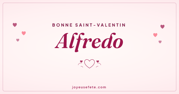 Image « Bonne Saint-Valentin Alfredo » au format large