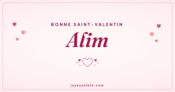 Image « Bonne Saint-Valentin Alim » au format large