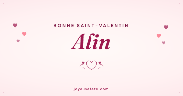 Image « Bonne Saint-Valentin Alin » au format large