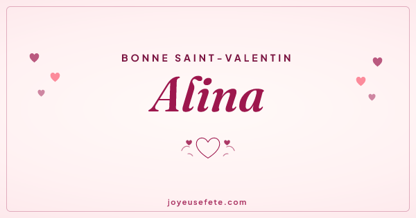 Image « Bonne Saint-Valentin Alina » au format large