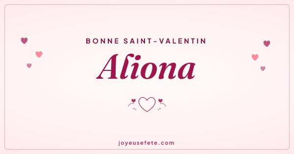 Image « Bonne Saint-Valentin Aliona » au format large