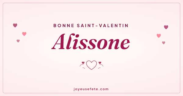 Image « Bonne Saint-Valentin Alissone » au format large