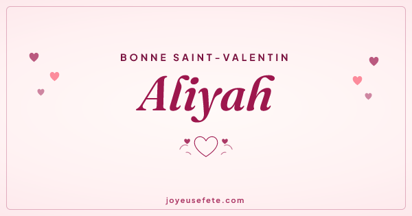 Image « Bonne Saint-Valentin Aliyah » au format large