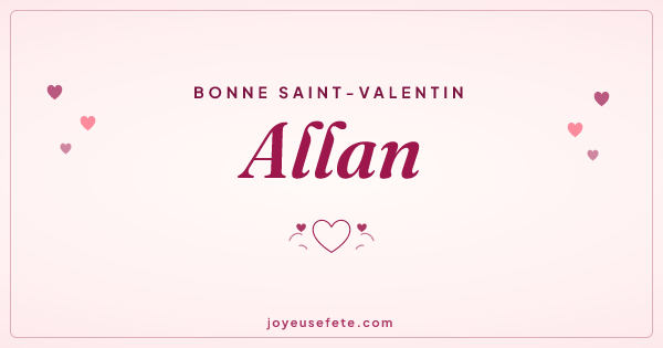Image « Bonne Saint-Valentin Allan » au format large