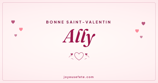 Image « Bonne Saint-Valentin Ally » au format large