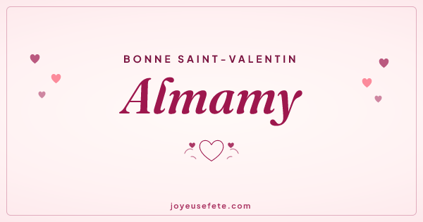 Image « Bonne Saint-Valentin Almamy » au format large