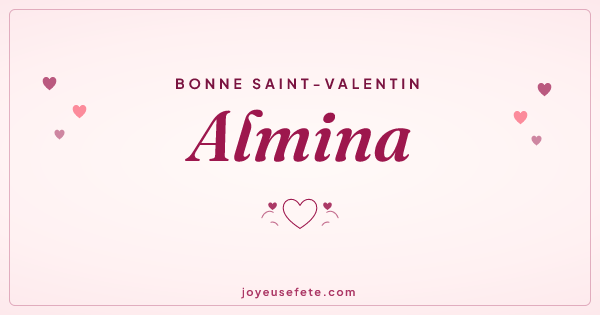 Image « Bonne Saint-Valentin Almina » au format large