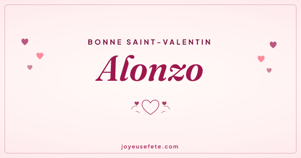 Image « Bonne Saint-Valentin Alonzo » au format large