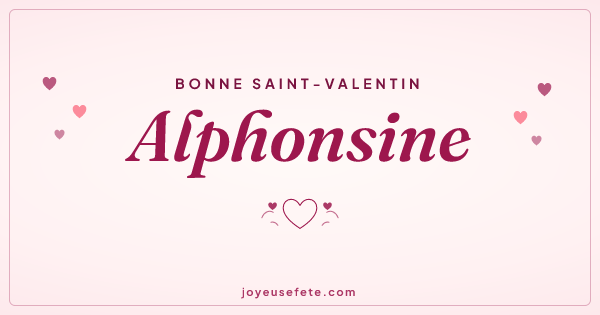 Image « Bonne Saint-Valentin Alphonsine » au format large