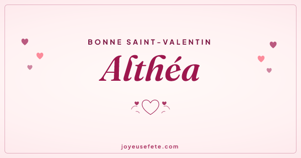 Image « Bonne Saint-Valentin Althéa » au format large