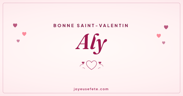 Image « Bonne Saint-Valentin Aly » au format large