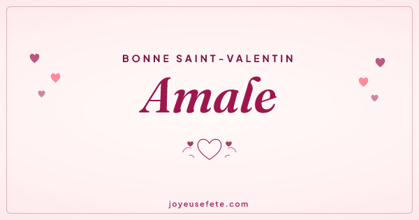 Image « Bonne Saint-Valentin Amale » au format large