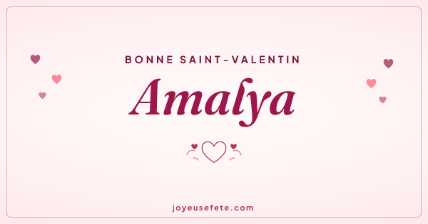 Image « Bonne Saint-Valentin Amalya » au format large