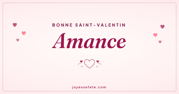 Image « Bonne Saint-Valentin Amance » au format large