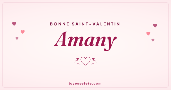 Image « Bonne Saint-Valentin Amany » au format large