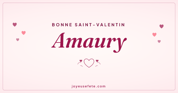 Image « Bonne Saint-Valentin Amaury » au format large