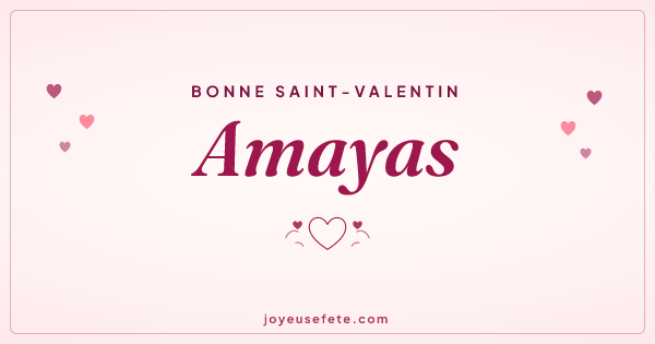 Image « Bonne Saint-Valentin Amayas » au format large