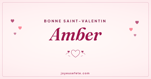 Image « Bonne Saint-Valentin Amber » au format large
