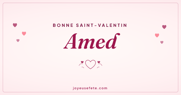 Image « Bonne Saint-Valentin Amed » au format large