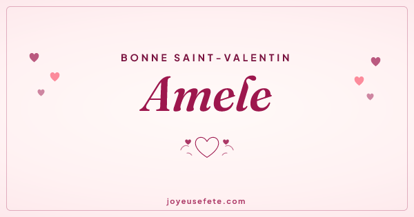 Image « Bonne Saint-Valentin Amele » au format large