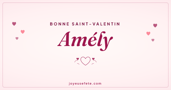 Image « Bonne Saint-Valentin Amély » au format large