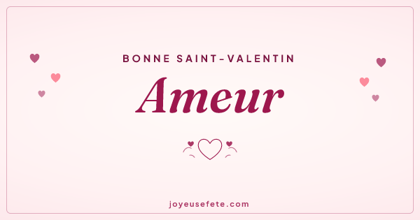 Image « Bonne Saint-Valentin Ameur » au format large
