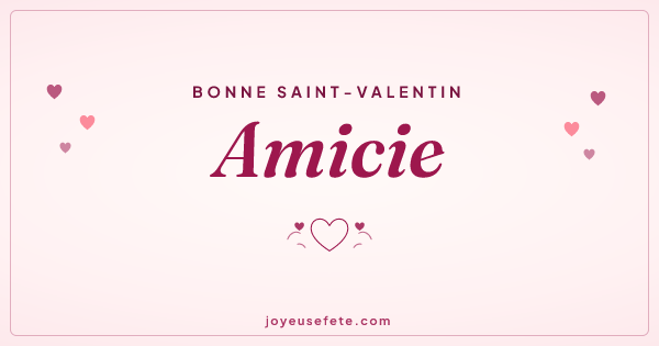 Image « Bonne Saint-Valentin Amicie » au format large