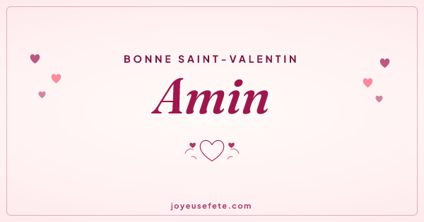 Image « Bonne Saint-Valentin Amin » au format large