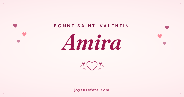Image « Bonne Saint-Valentin Amira » au format large