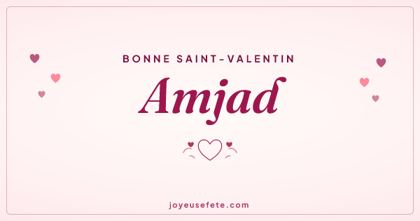 Image « Bonne Saint-Valentin Amjad » au format large