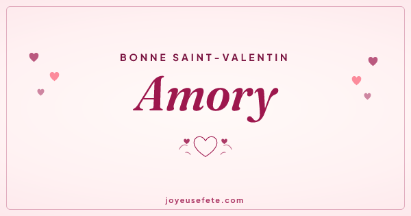 Image « Bonne Saint-Valentin Amory » au format large