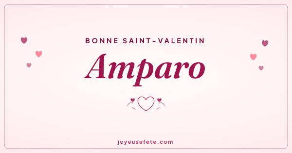 Image « Bonne Saint-Valentin Amparo » au format large
