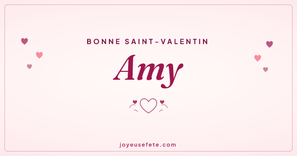 Image « Bonne Saint-Valentin Amy » au format large