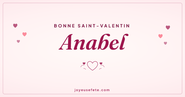 Image « Bonne Saint-Valentin Anabel » au format large