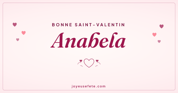 Image « Bonne Saint-Valentin Anabela » au format large